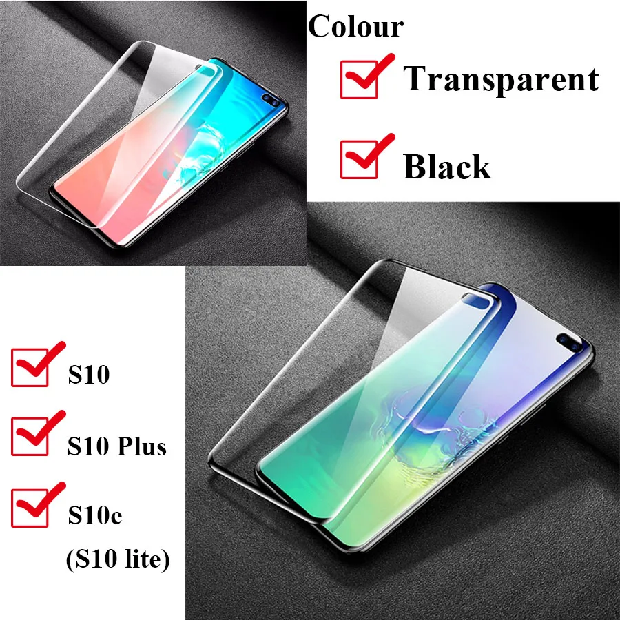 3D Защитное стекло для samsung galaxy s10 plus lite s10e закаленное s10plus samsun s 10 e 10se S10 verre tremp