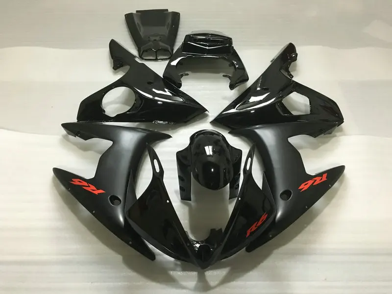 Набор обтекателей для мотоцикла YAMAHA YZFR6 2005 YZF R6 05 yzfr6 ABS Матовый и глянцевый черный