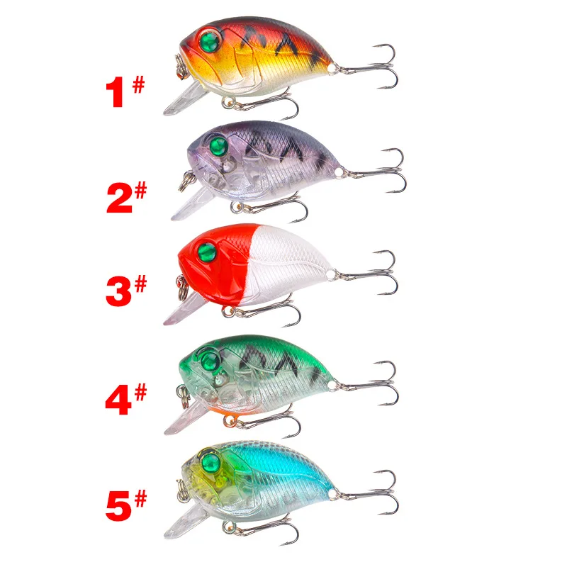 Плавающая жесткая зимняя Рыболовная Приманка 5 разных цветов 45 мм 8 1 г Crank