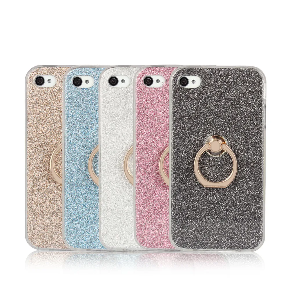 Роскошный блеск искристый Блестящий ударопрочный чехол для iPhone 4 4S кремния