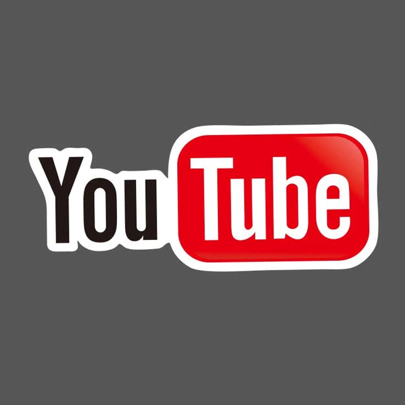5 шт./лот Логотип Youtube наклейка s Cool водонепроницаемый DIY скейтборд багаж ноутбук блокнот "Гитара" телефонный коврик ТВ автомобиль детская игрушка наклейка