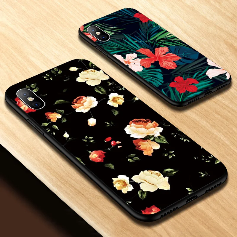 Телефонные чехлы IIOZO для iPhone 11pro max X 6 6s 7 8 Plus XR XS Max Модный мягкий силиконовый