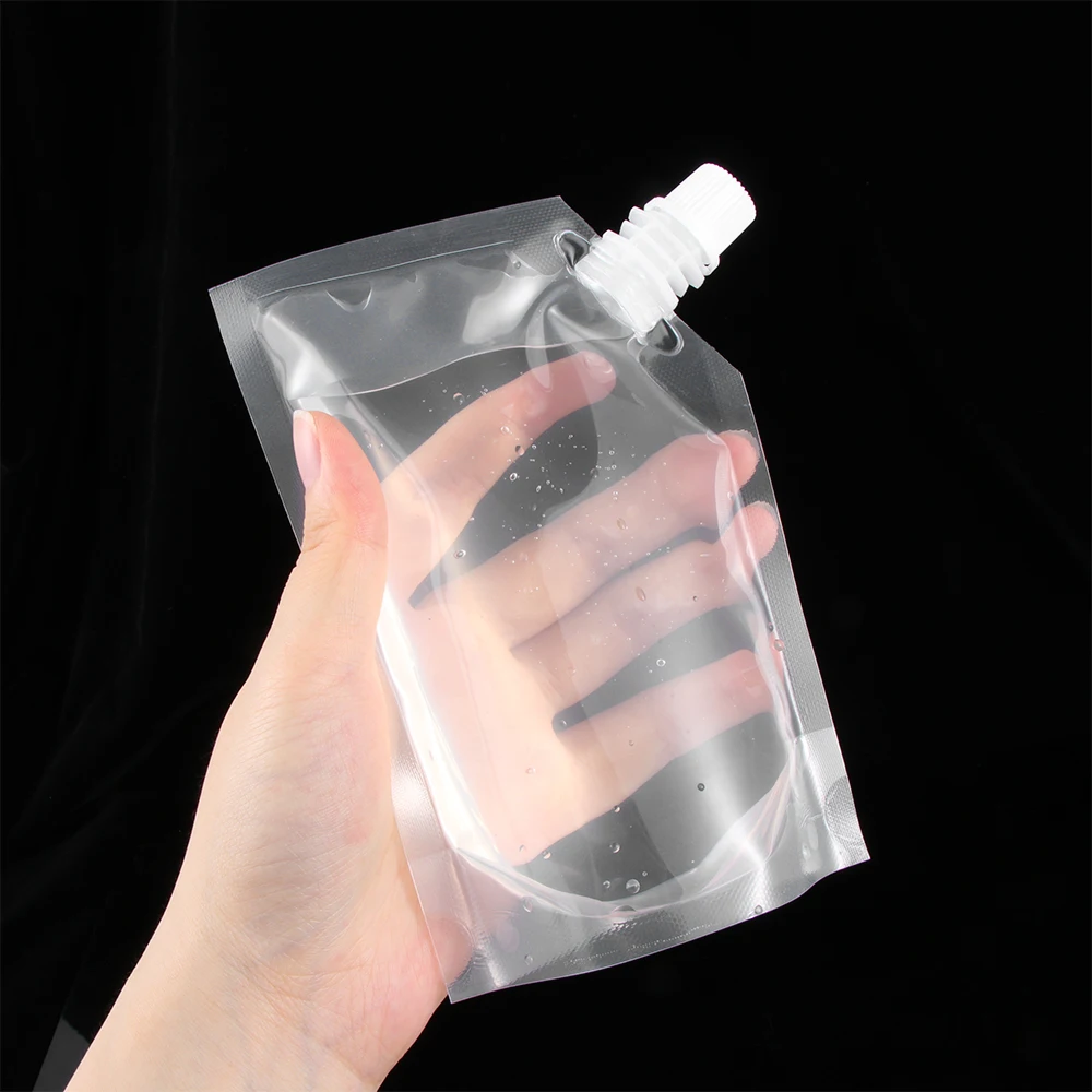 Food Grade Material Spout Pouch Travel Container Juice Stockpile Stand-up Wine Milk Coffee Liquid Flask Storage Bag With Funnel | Дом и сад