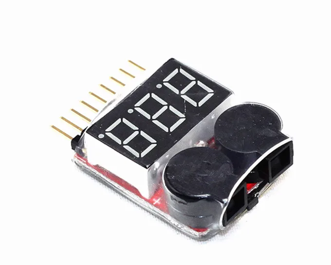 1-8S низкого напряжения Звуковой сигнал Lipo/li-ion/Fe напряжение батареи 2в1 тестер