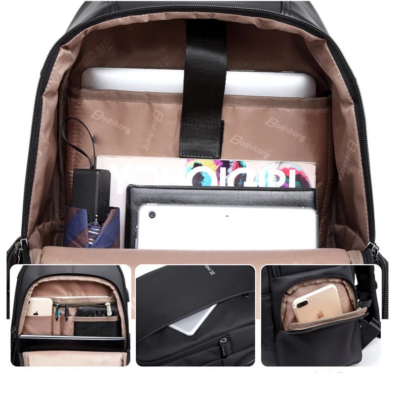 Мужской рюкзак для ноутбука 15 дюймов с USB зарядкой|Мужские рюкзаки| |