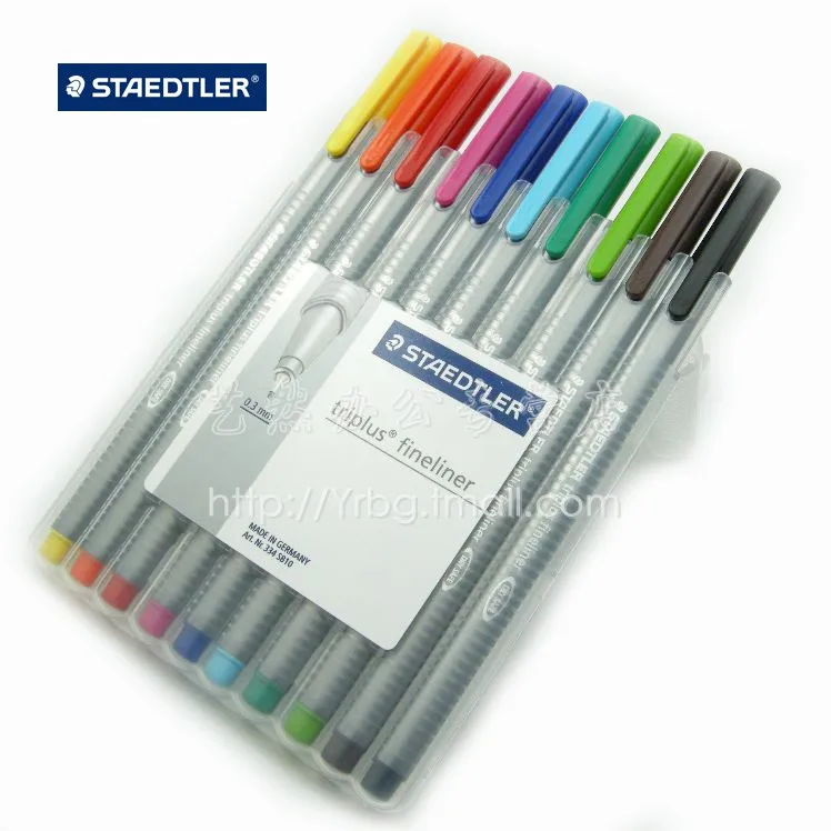 

Staedtler 10 colors fiber pen needle hook line pen sketch pen 10 colors/lot