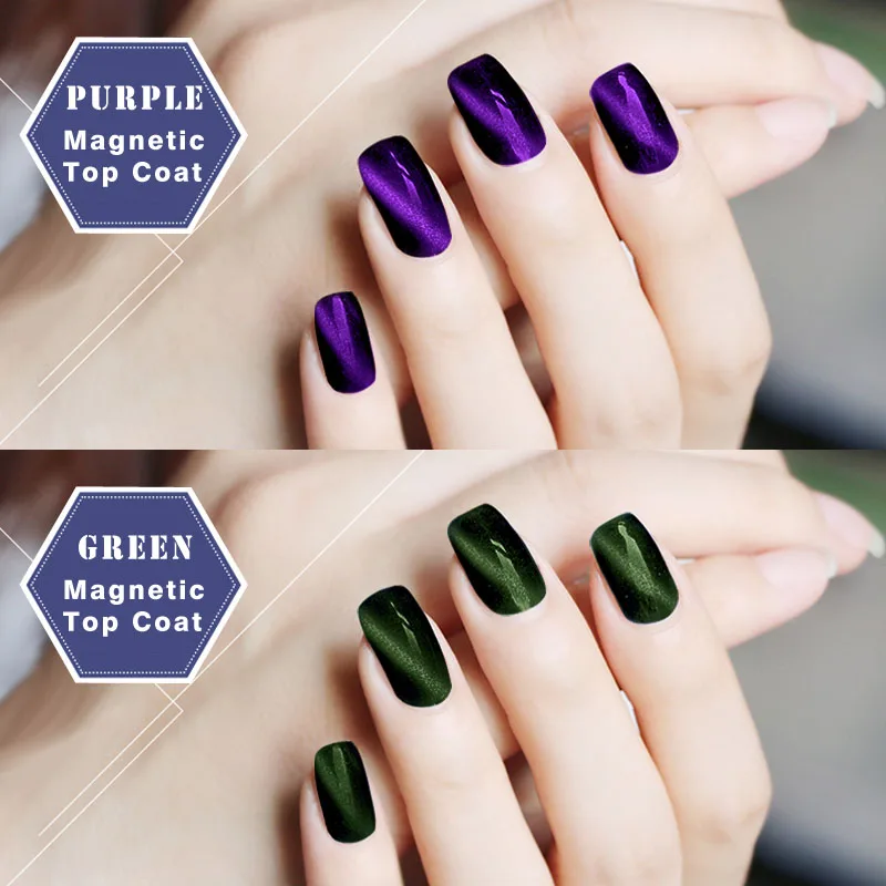 УФ Магнитный Гель лак Cat'S Eye для ногтей 8 мл|topcoat gel|magnetic uv gelgel for nail |