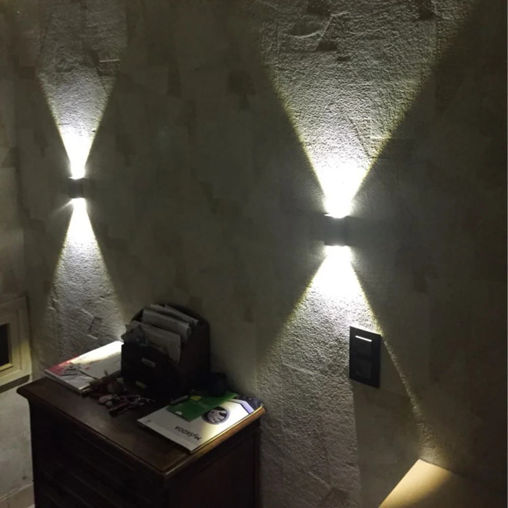 Бра 2 Вт светодиодный настенный светильник квадратный Светодиодный точечный