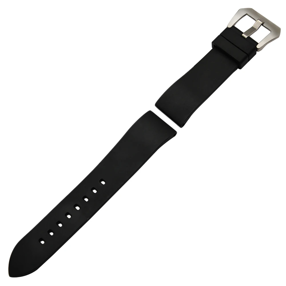 Ремешок для часов 22 мм резиновый браслет Pebble Time / Steel Moto 360 2 46 316L стальная пряжка на