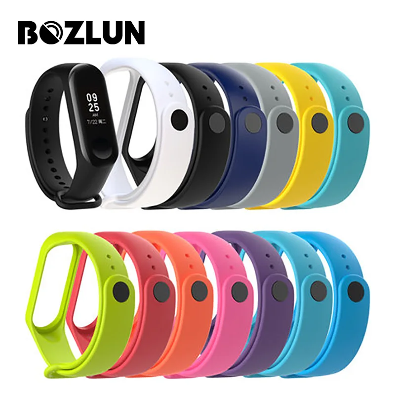 BOZLUN Smart Accessories Sport Strap For Xiaomi Mi Band 3 Wristband Original Silicone Bracelet band | Электроника