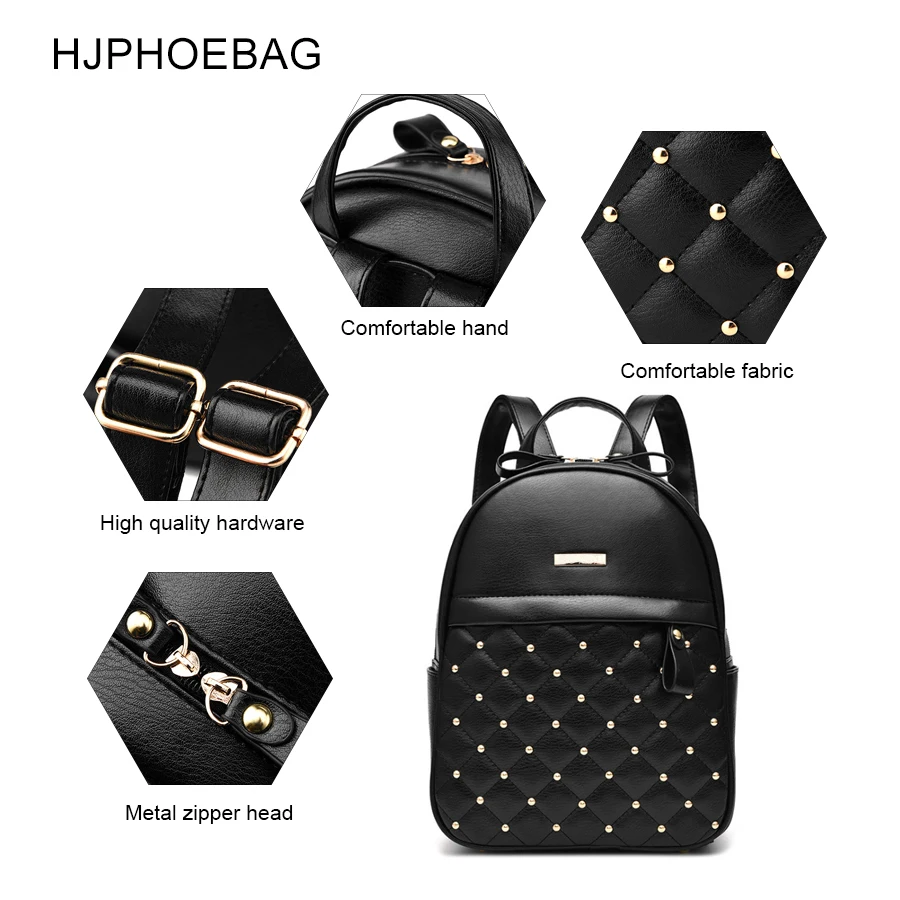 HJPHOEBAG женский рюкзак модные повседневные сумки высокое качество женская сумка на