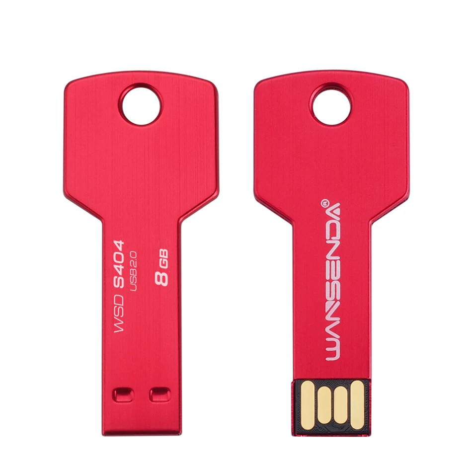 Флэш накопитель wansenda флэш ключ привода флеш карта 16 ГБ USB 2 0 металлическая Флешка