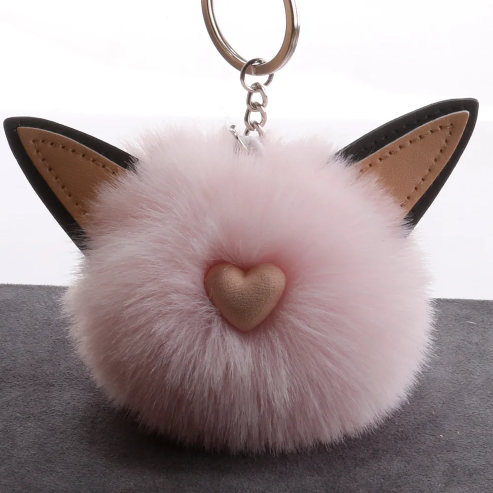 Новые мини плюшевый Кот начальник Kawaii меховой шарик мягкие игрушки для ключей
