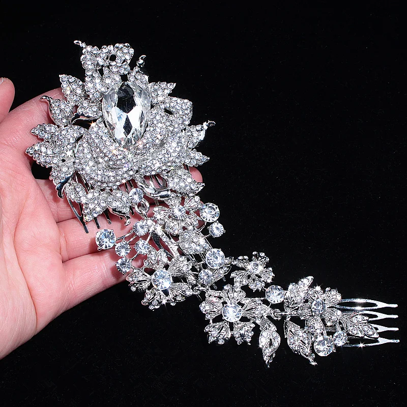 Брендовые элегантные свадебные аксессуары для волос женщин очаровательные