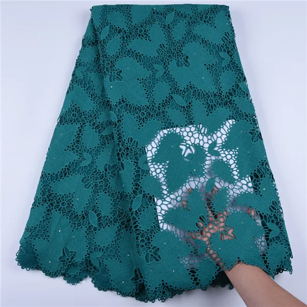 New Light Purple African Lace Fabric Water Soluble Guipure French Lace Fabric High Quality Nigerian Lace Fabric For WeddingA1668 - Color: As picture