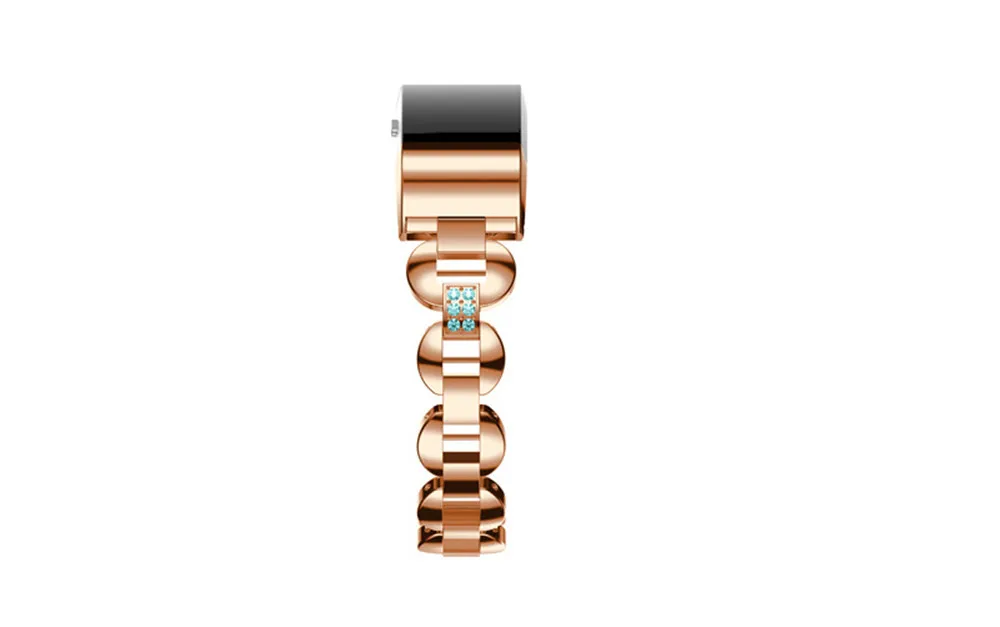 ZENHEO смотреть группа Кристалл Нержавеющая сталь ремешок для Fitbit заряд 2 Смарт-часы гибкий Регулируемый замена Браслет