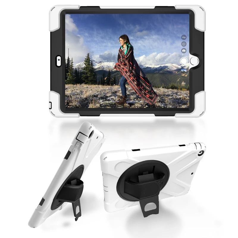 Чехол для Apple iPad Air 1 2013 release A1474 A1475 A1476 shell, ZAIWJ Safe Kids Armor на Мягкий противоударный силиконовый+ жесткий чехол