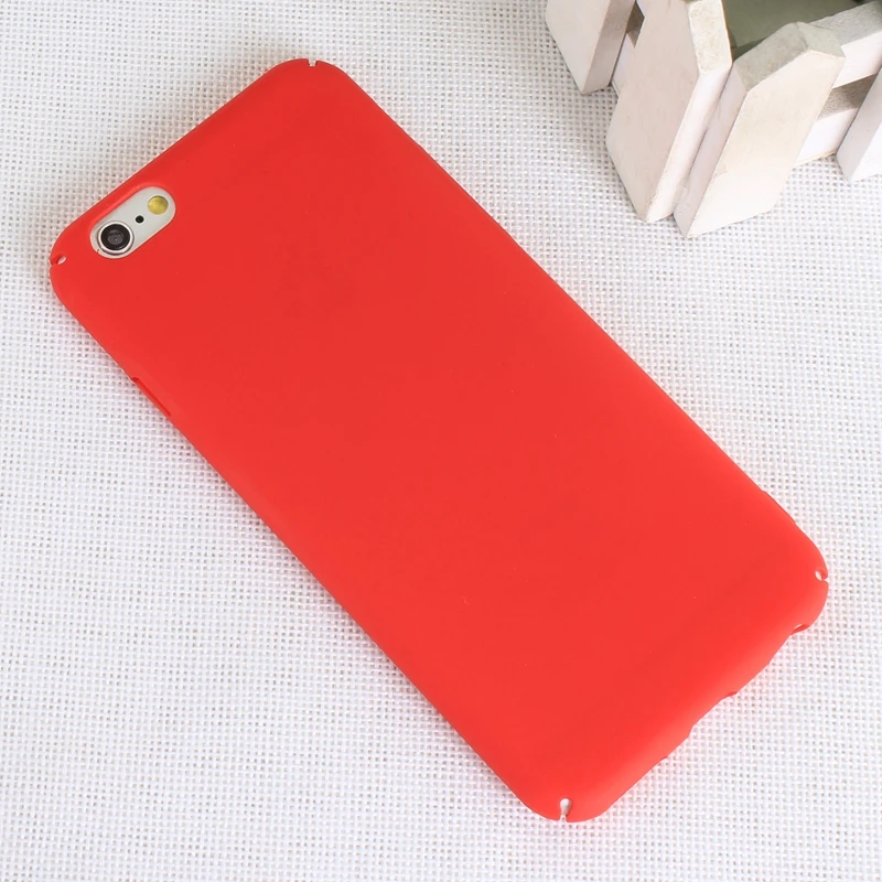 Оригинальный чехол для телефона iPhone 6 6s 7 8 Plus 5 5S SE X Простой однотонный ультра