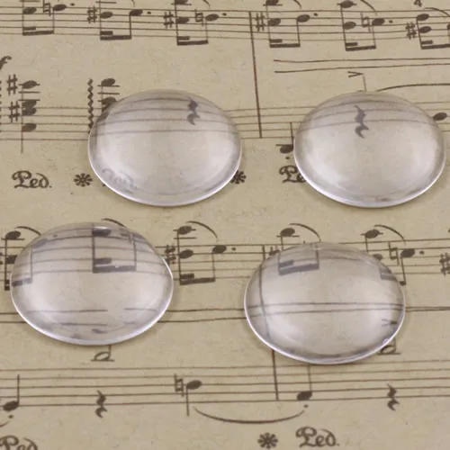 

22mm Thickness:6mm Round Flat Back Clear Glass Cabochon Dome Cameo Jewelry Finding 5pcs/lot (K02900)