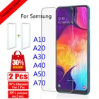 Закаленное стекло 9H для Samsung Galaxy A70 A50 A40, Защитная пленка для экрана Galaxy A30, A20, A10, стекло, защитная пленка 50A, 70, A 30, 20