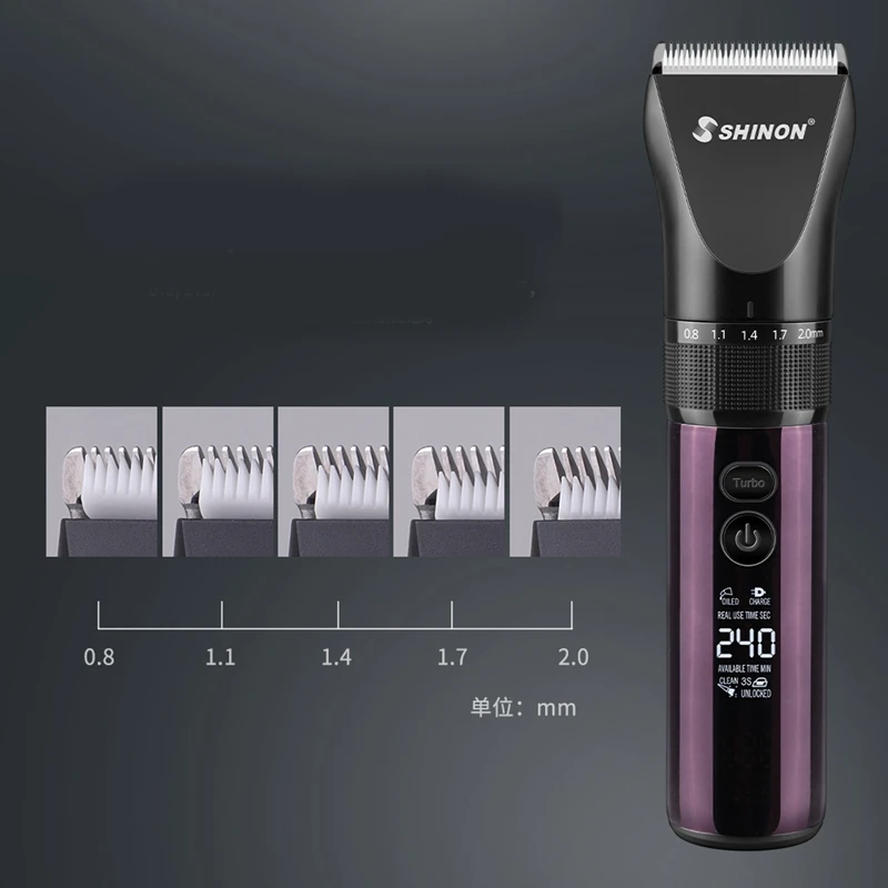 Shinon Cordless &amp Rechargeable Hair Trimmer Clipper Set Beard Cutting Machine Kit Eu Plug | Trimmers