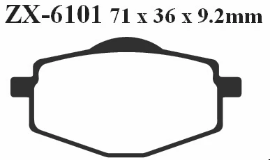 Motorcycle Semi Met Front Disc Brake Pads for YAMAHA YBR125 YBR 125 2006 - 2007 | Автомобили и мотоциклы