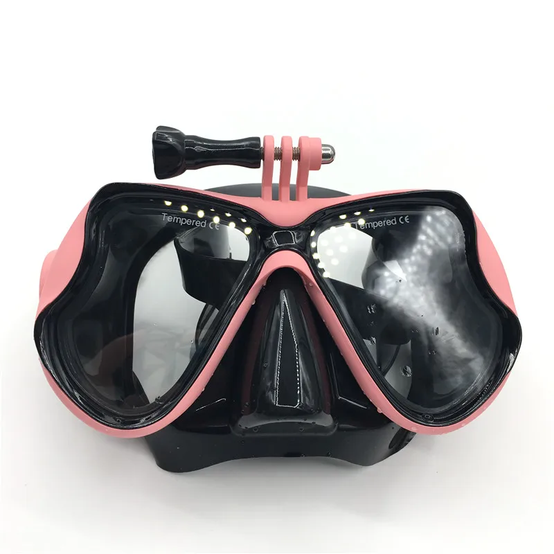 Pink Крепление для камеры Маска для дайвинга подводное плавание аксессуары для плавания очки новые аксессуары для подводной фотографии - Цвет: Pink