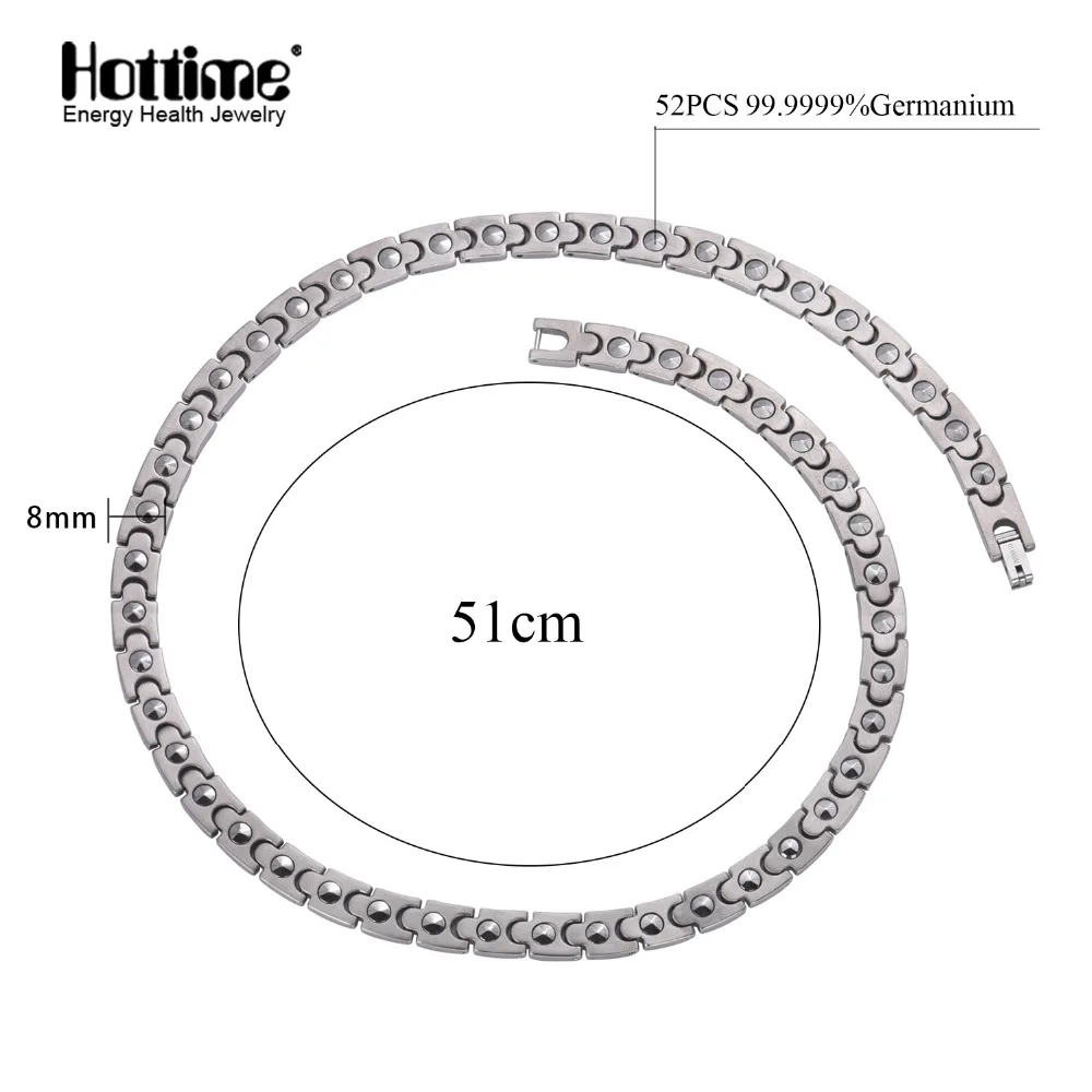 SGS authentication 99.9999% Full High Pure germanium Necklace Titanium Necklaces IN The Body's Anti aging and Metabolism|germanium