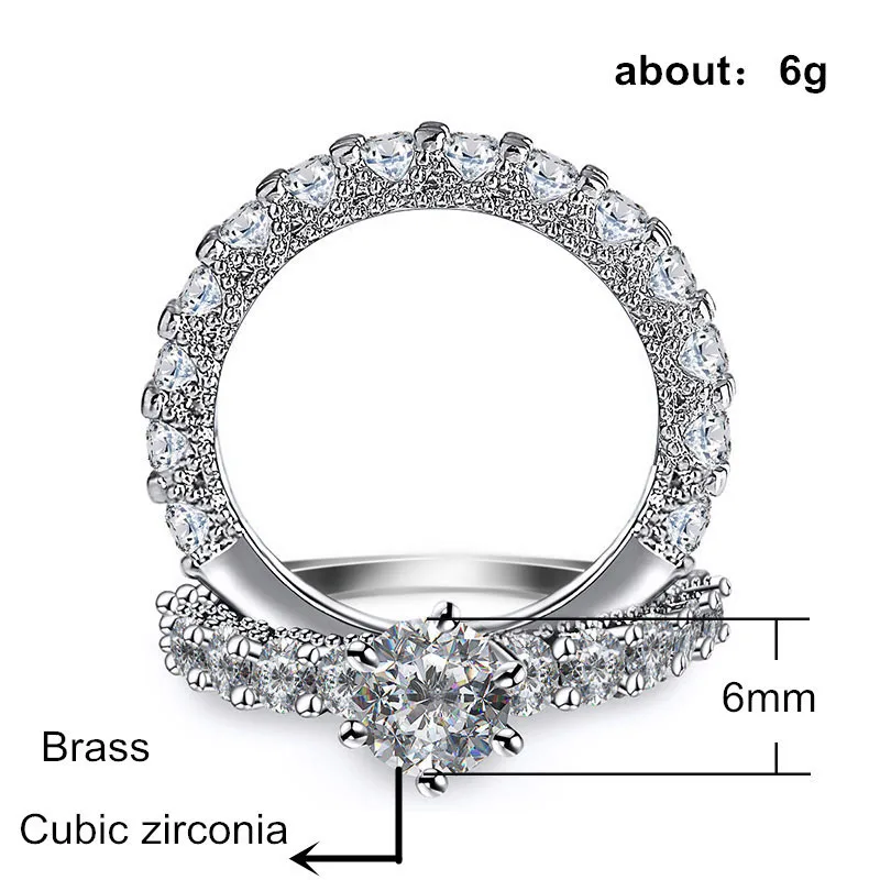 2 шт./компл. круглые CZ кольца пышные морские микро проложенные Полный Bling Iced Out