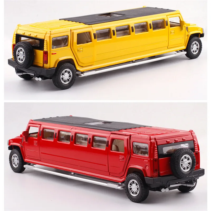 Hummer Limousine металлическая литая модель автомобиля 1:32 детская музыкальная игрушка