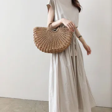 Художественное Свободное длинное платье женская хлопковая и льняная