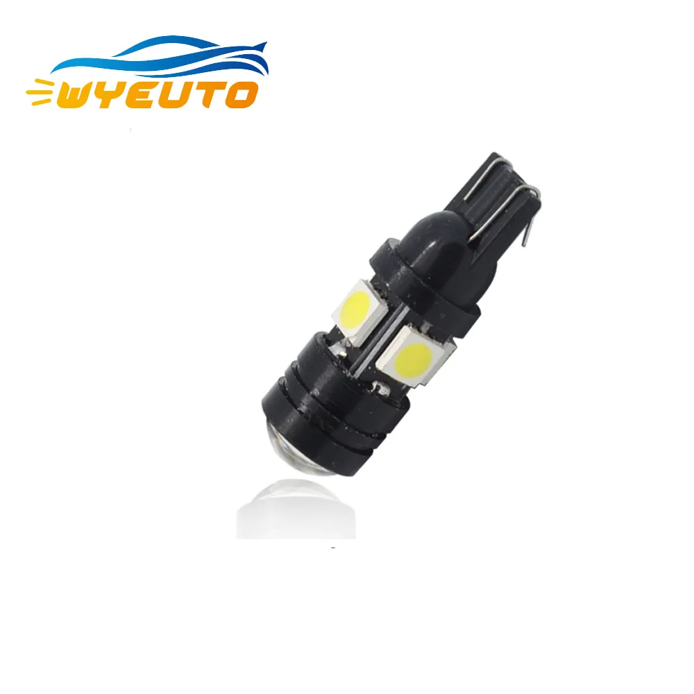 Автомобильные светодиодные лампы 168 192 T10 W5W алюминиевый корпус 4SMD 5050 высокой