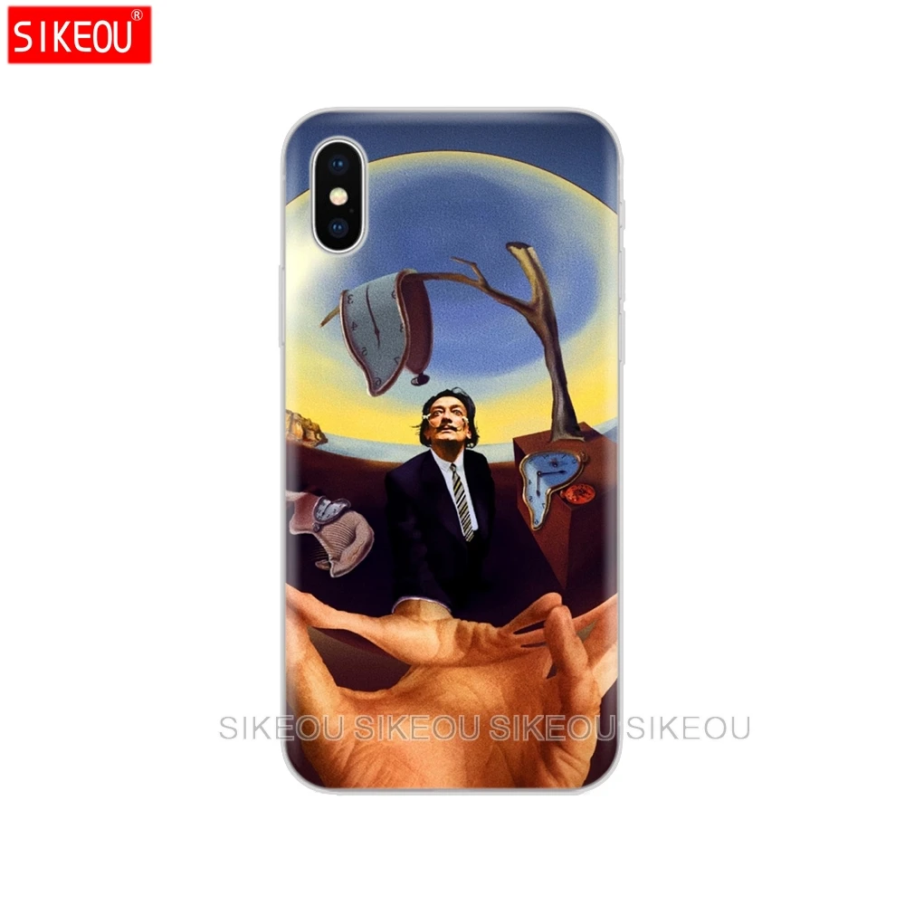 Силиконовый чехол для Iphone 6X8 7 6s 5 5S SE Plus 10 XR XS Max Salvador Dali rat | Мобильные телефоны и