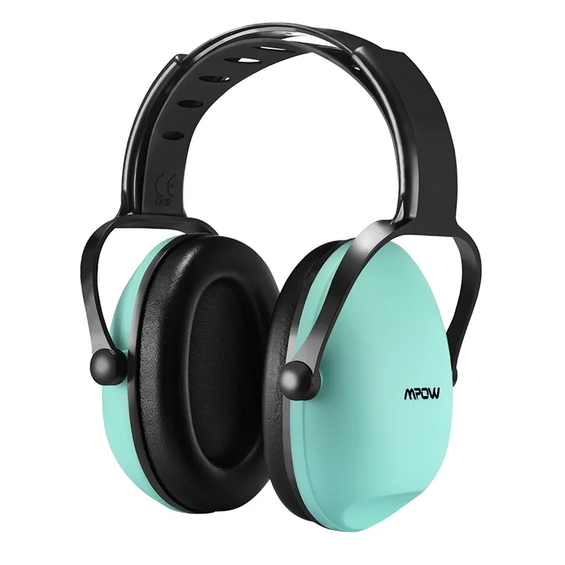 Mpow HM113 NRR 22dB детские наушники с шумоподавлением с регулируемым оголовьем мягкая Ушная подушка для детей спящая Защита слуха - Цвет: Tiffany Blue