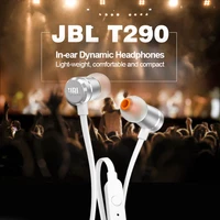 jbl tune 290 wired stereo earphone sport bass headset tune 290 1 button remote earbuds hands free call with mic for smartphones