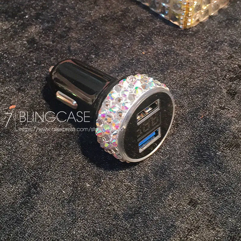 Black-AB Diamond 3.1A мини USB Автомобильное зарядное устройство для мобильного телефона планшет gps быстрое зарядное устройство автомобильное зарядное устройство двойной USB Автомобильное зарядное устройство адаптер в автомобиле - Тип штекера: Black-AB Diamond