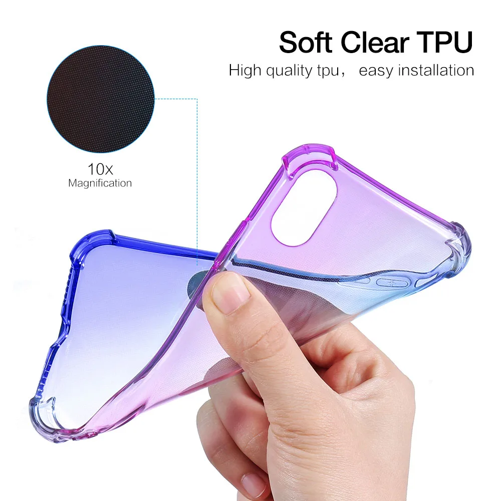 KISSCASE чехол для телефона айфон X XR XS Max 6 s 7 8 Роскошные градиент Мягкая силиконовая