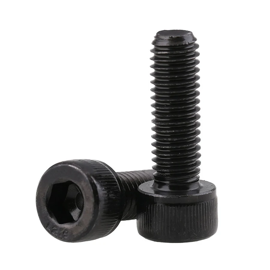 DIN912 M10 M12 Black grade 12 9 карбоновая сталь шестигранная головная крышка винтовые