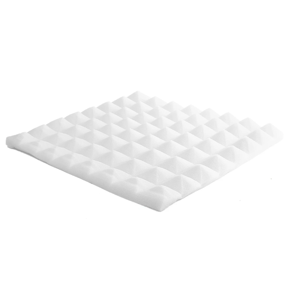 white 6 шт Звукоизоляционная пена акустическая пена звукопоглощение клиновые плитки пенополиуретан 500x500 мм губка с шумом - Цвет: white