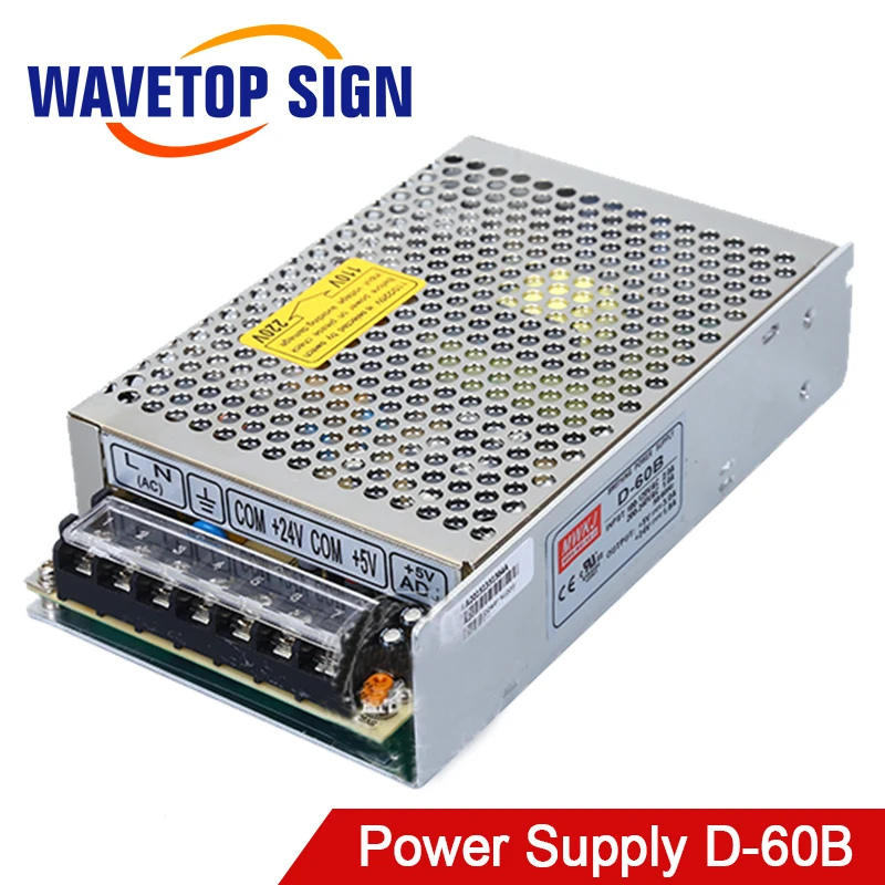 Meanwell источник питания 5 В 3A D 60B вход 115 230 50 60 Гц Выход в 24 1.8A для лазерного