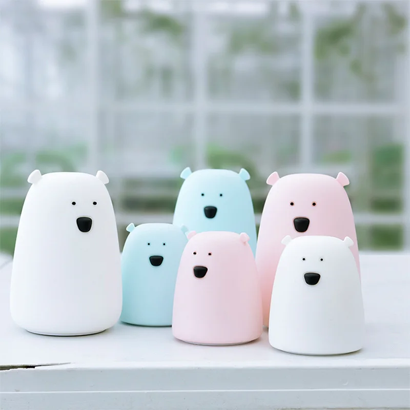 Силиконовый сенсорный датчик Bear новинка светильник заряжаемая батарея AAA