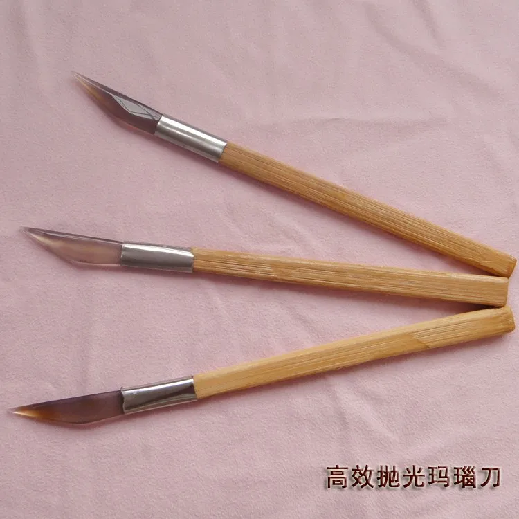 Инструмент для полировки ювелирных изделий ручного агатовый нож золота |