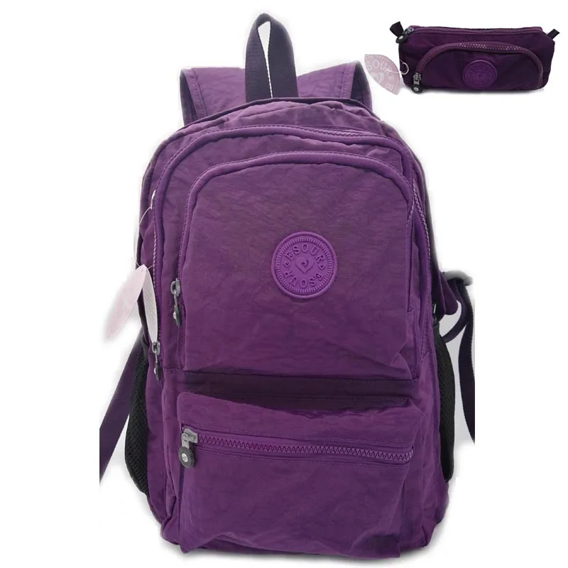 Новые большие школьные ранцы для подростков женский рюкзак нейлоновая сумка