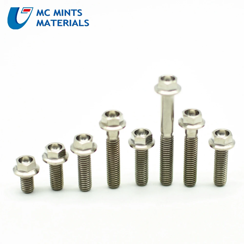 Модификационный винт для мотоцикла DIY M8 Φ Ti Bolt титановые болты золотой цвет