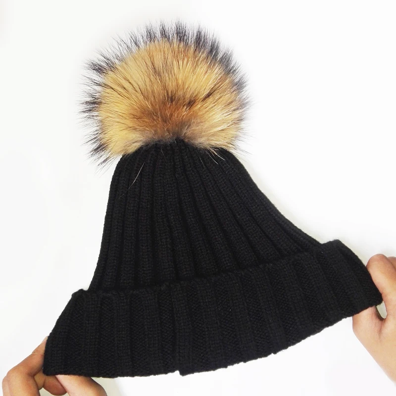 Skullies. норковая шапка для волос, вязаная шапка, зимняя теплая шапка, головной убор, двухслойная теплая кепка. шапка для волос. FX042