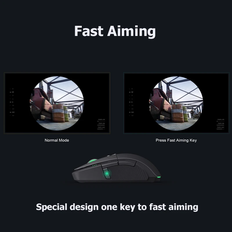 Оригинальная Проводная игровая мышь Xiaomi Беспроводная 7200 dpi игра оптический датчик RGB красочные огни