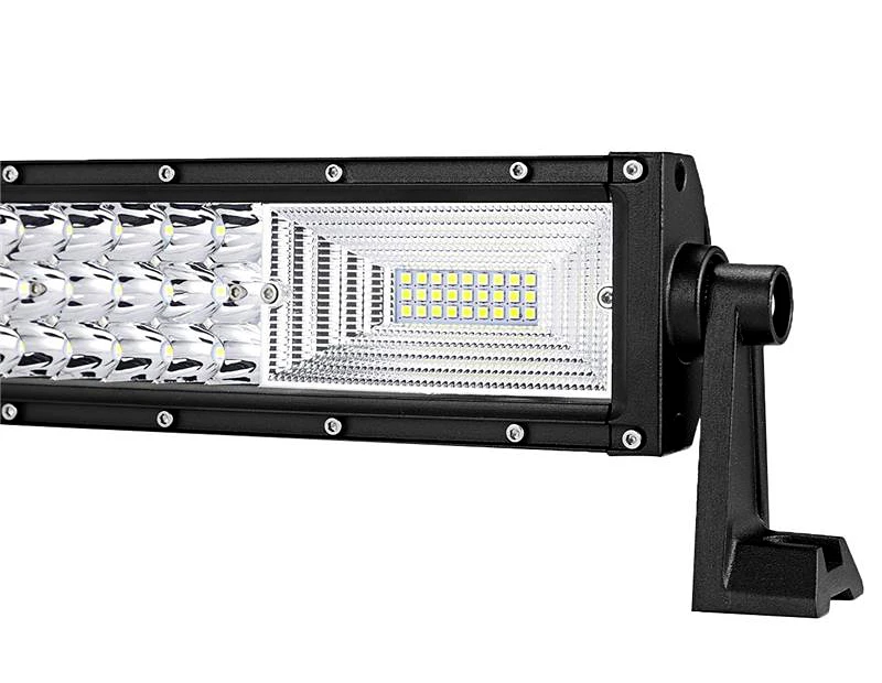AUXMART 3 ряд 4" светодиодный бар 22" 3" 50" изогнутый внедорожный светодиодный рабочий светильник для грузового пикапа 4X4 Camber тонкий светодиодный светильник 12 В 24 В