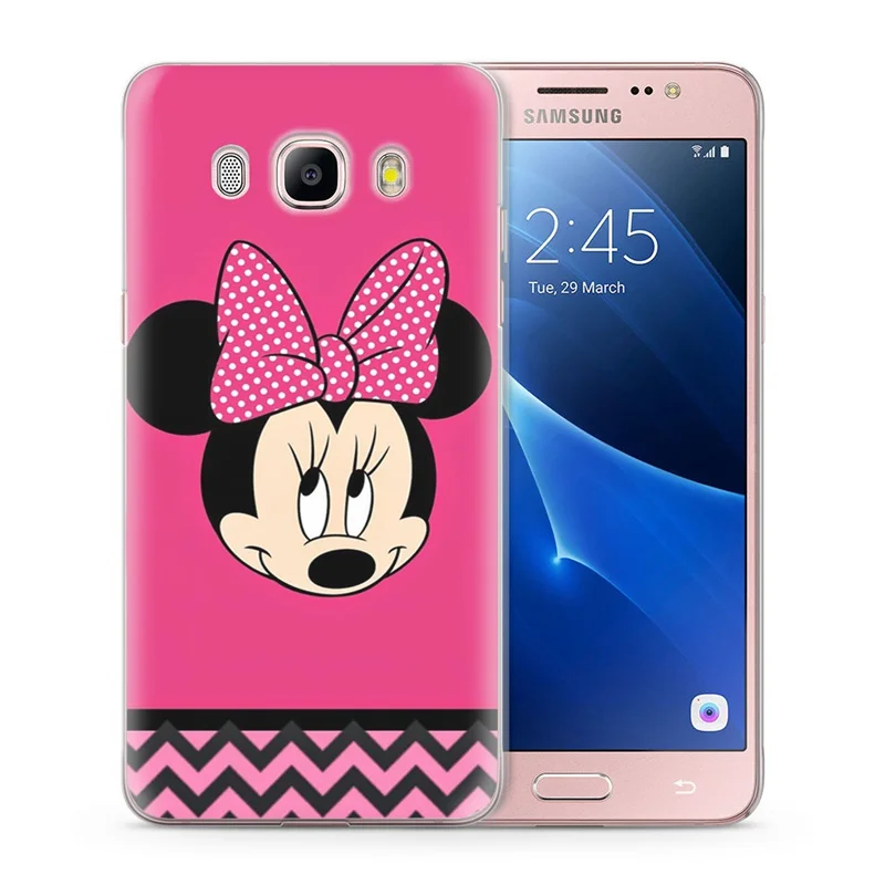 Чехол для Funda Samsung Galaxy J5 2016 чехол J510 J510F TPU Дизайн силиконовый милый Минни Обложка