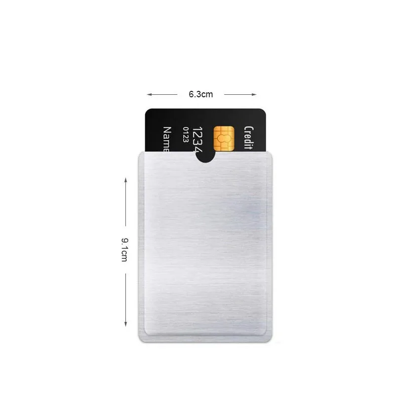 10 шт. алюминиевая фольга RFID блокирующая втулка кредитная карта NFC Карта IC