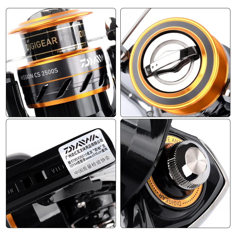 100% Оригинальный Daiwa MISSION CS спиннинговая рыболовная Катушка 2000 S 2500 3000 4000 gear Ratio5.3: 1 3